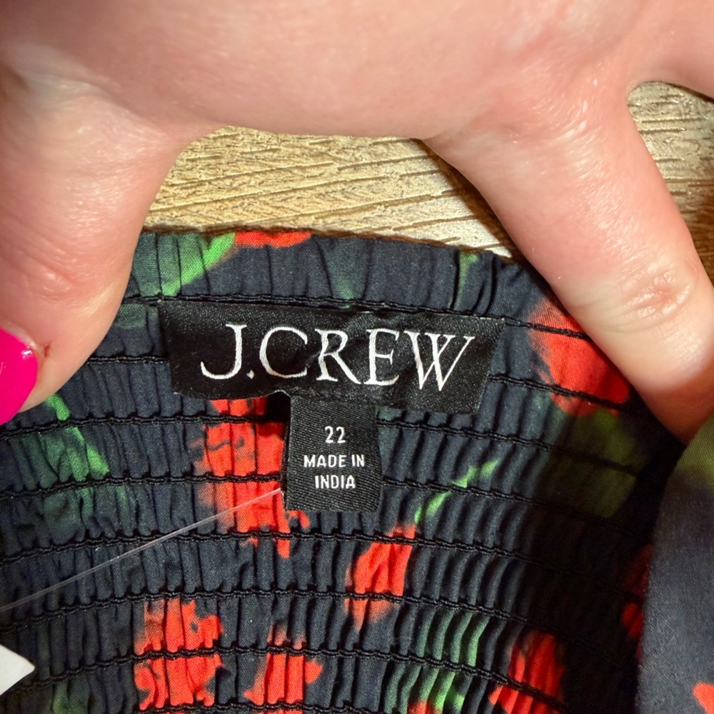 JCrew Fit-and-flare mini dress in painted daisy print - Picture 10 of 13